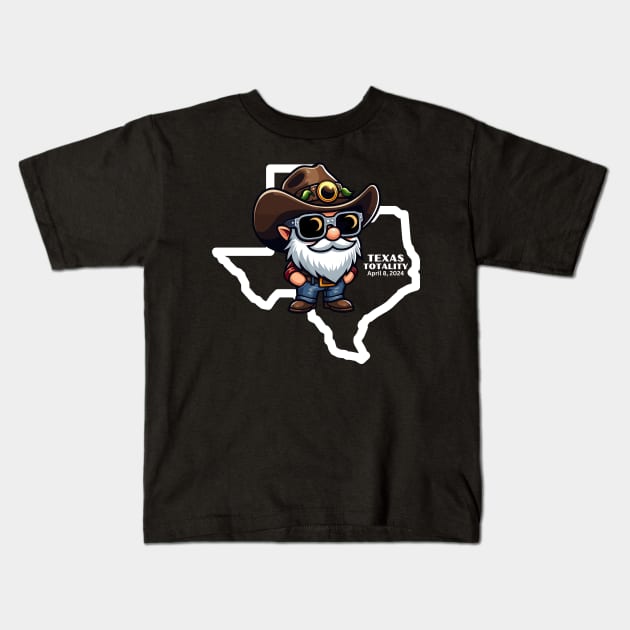 Total Solar Eclipse Texas 2024 Kids T-Shirt by Etopix